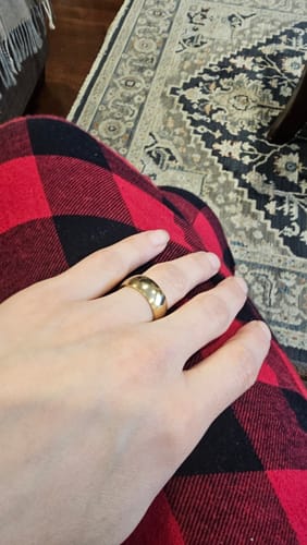 Customer photo review of Band Ring - Gold