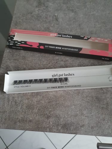 Customer photo review of DIY Wimpernband Volume 3