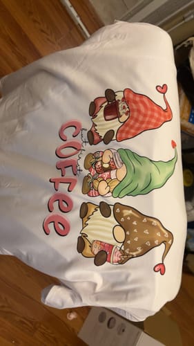 Customer photo review of Coffee DTF Transfer