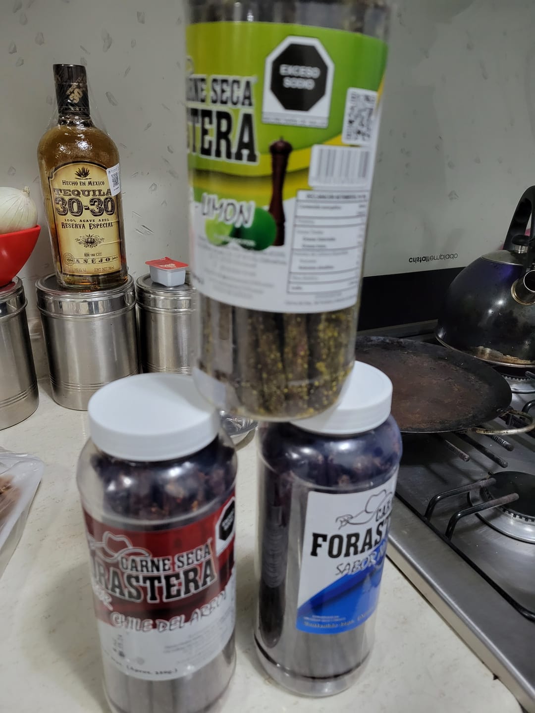 Customer photo review of Paquete tiras nuevos sabores