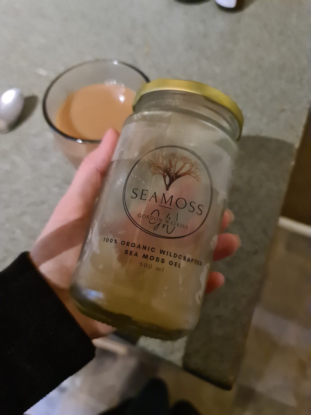 Customer photo review of Gold Sea Moss Gel - Made With Certified Organic Wildcrafted Sea Moss
