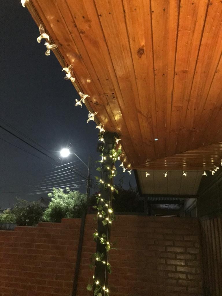 Customer photo review of Colibrís Solares - IP65 Luz Cálida/Colores Largo 5 m