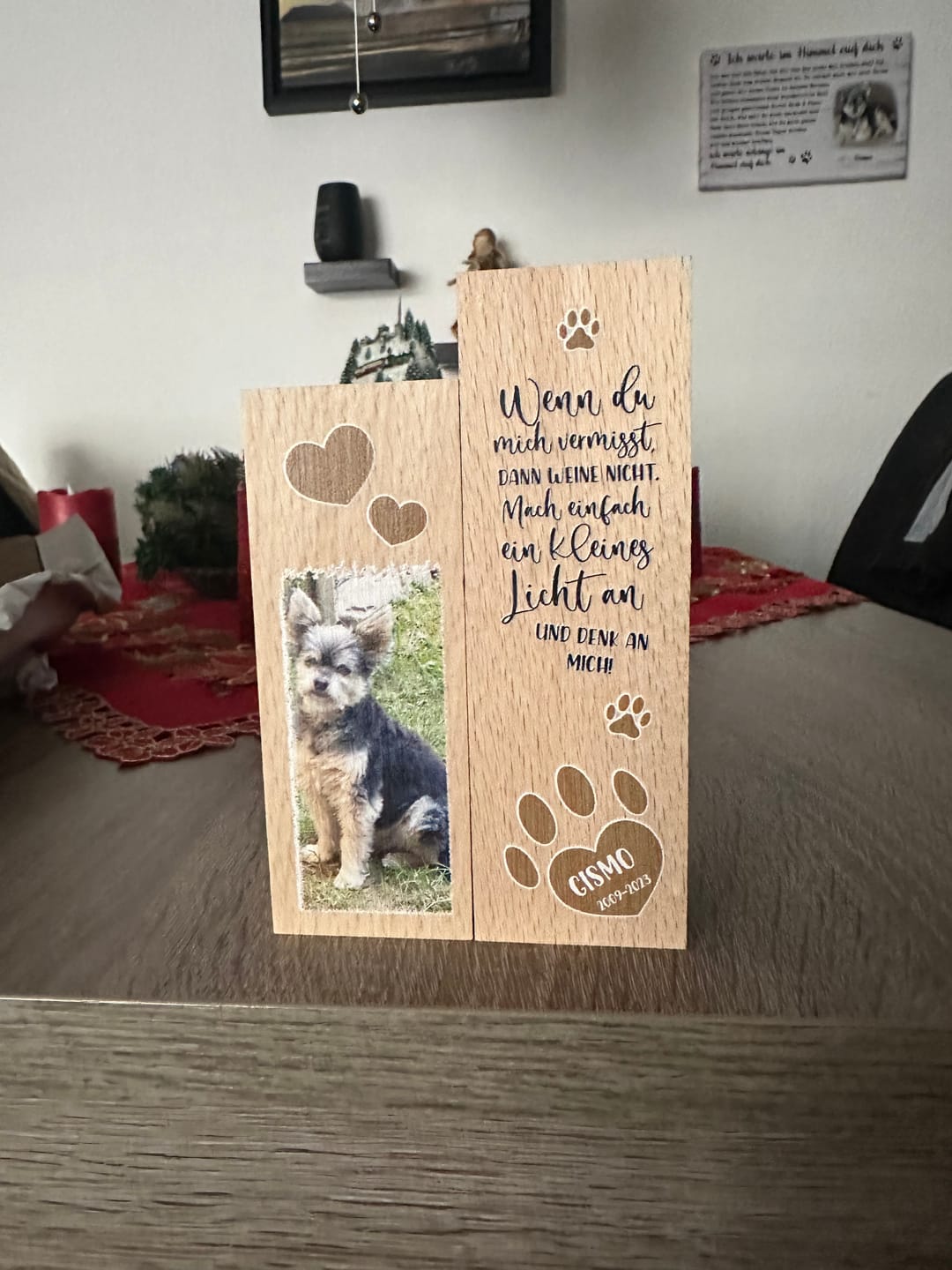 Customer photo review of Wenn du mich vermisst - Individueller Teelichthalter