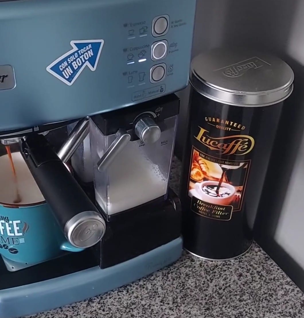 Customer photo review of Lucaffe Breakfast Coffee filter 500 grs Grano Molido