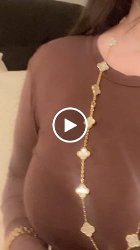 Customer video review of CLOVER 20 MOTIFS WHITE MOP GOLD