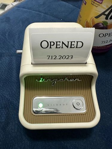 Customer photo review of B21 2 Inch Label Maker Machine with Tape - Efficient Labeling Solution