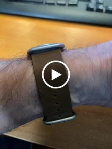 Customer video review of 22mm Wide Cowhide strap | Suitable for all watches with 22mm lug width