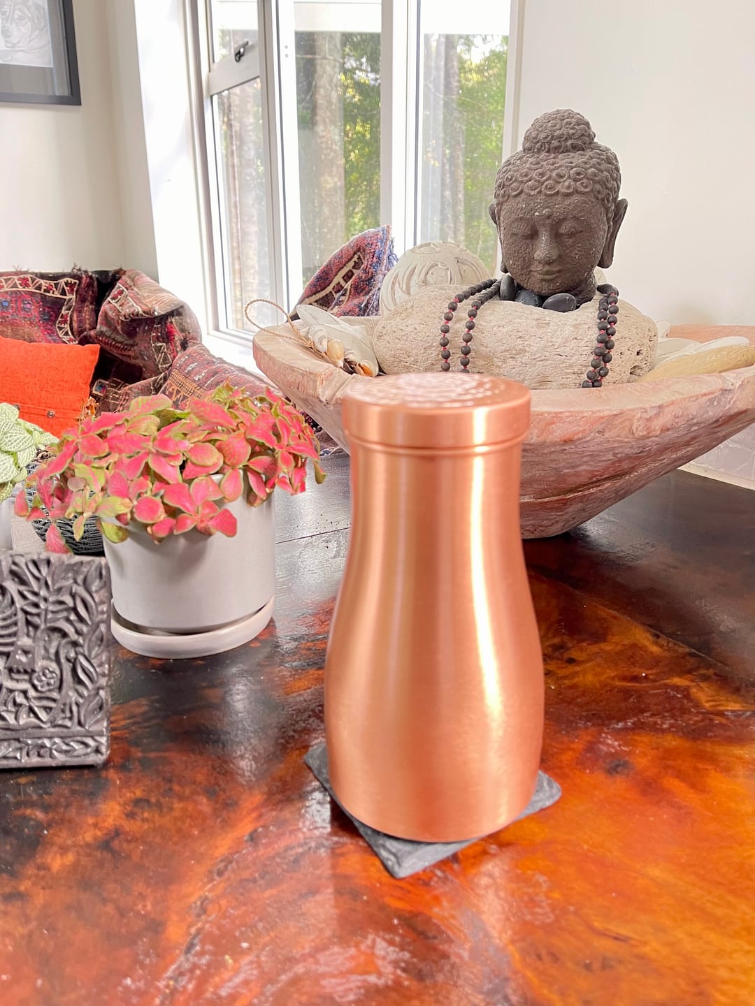 Customer photo review of Pure Copper Plain Water Flask