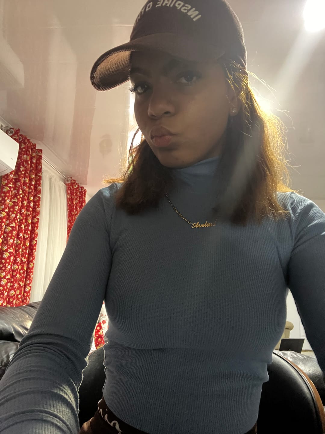 Customer photo review of LUX Name Necklace