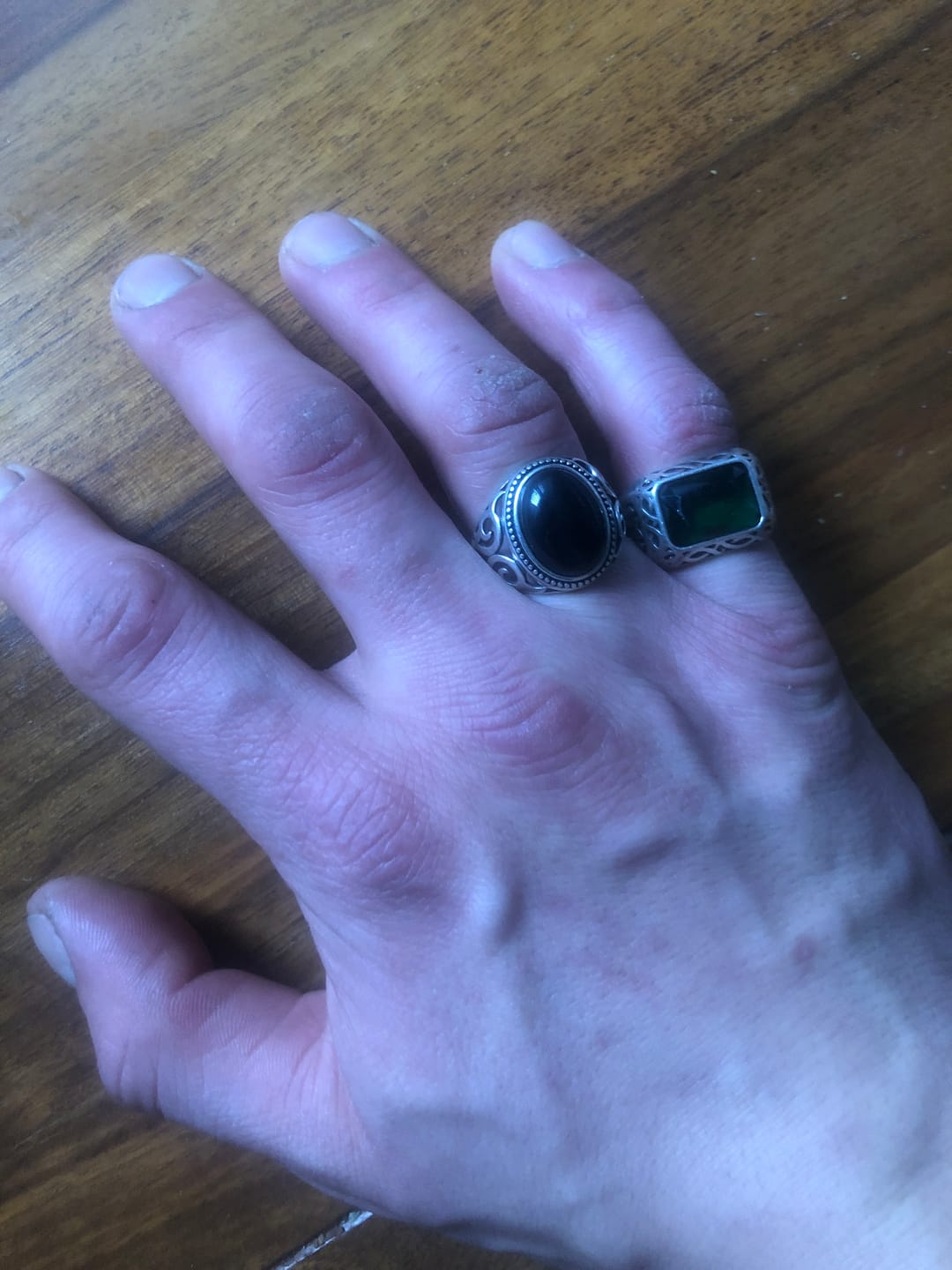Customer photo review of GREEN GEM. - 925 SILVER