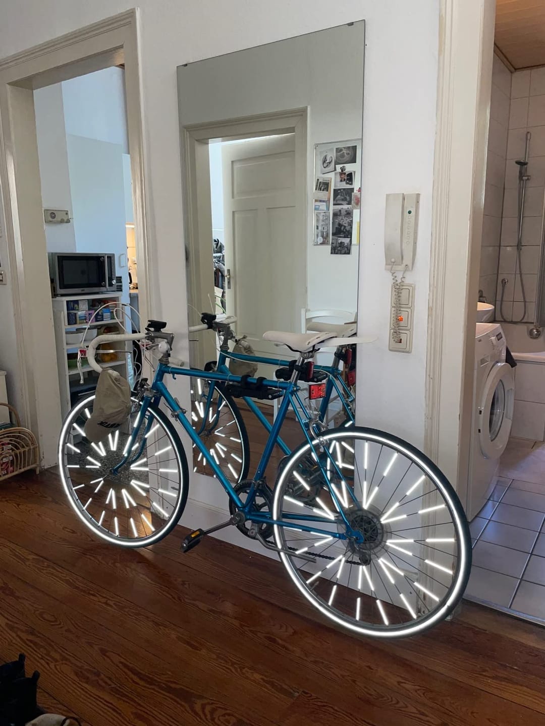 Customer photo review of Speichenreflektoren - Patentierte 360° Sichtbarkeit