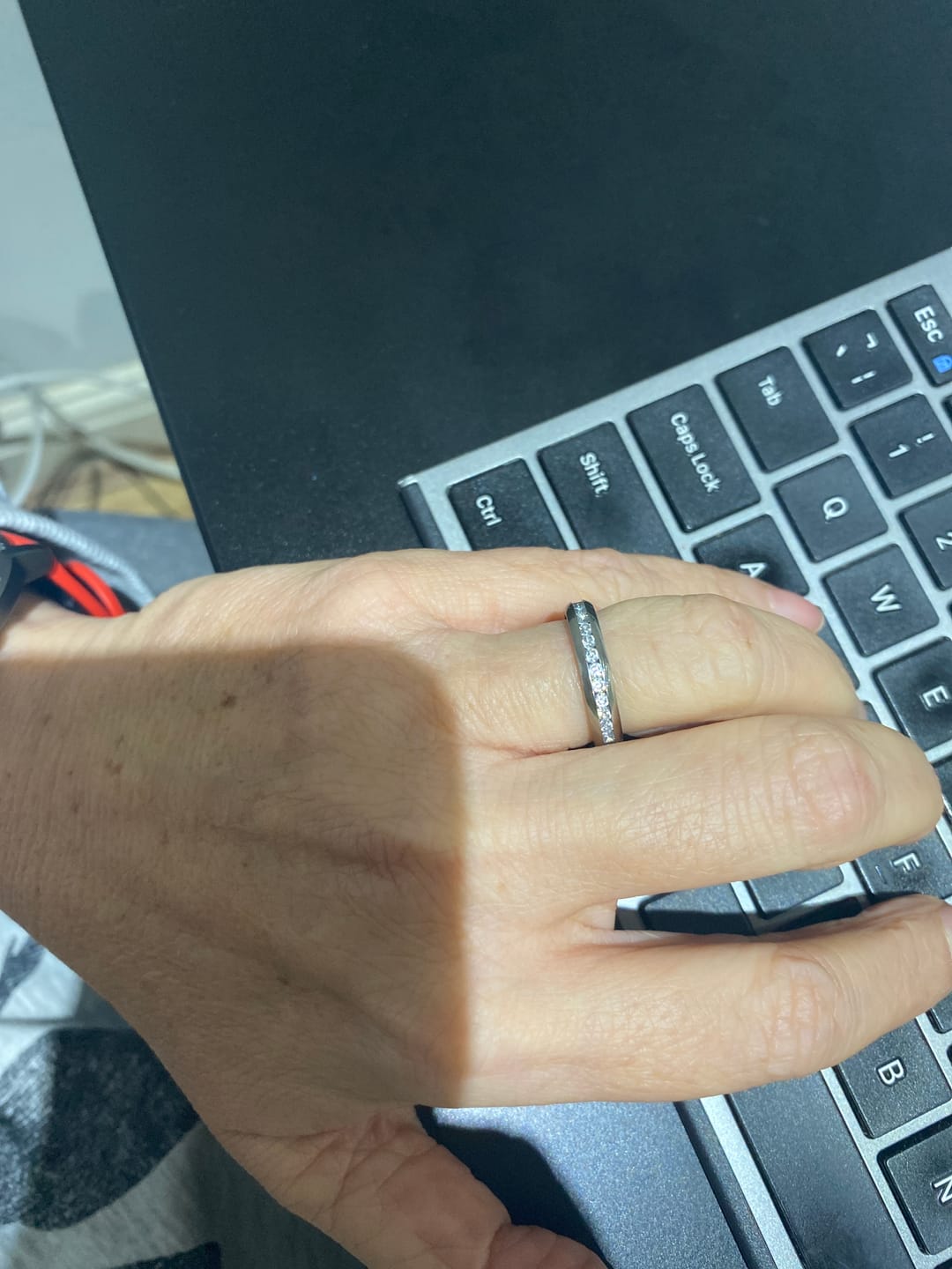 Customer photo review of Original 4mm Full Glitz Ring