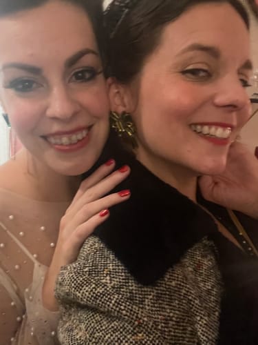 Customer photo review of Festive Bow Earrings Mix N Match - made to order