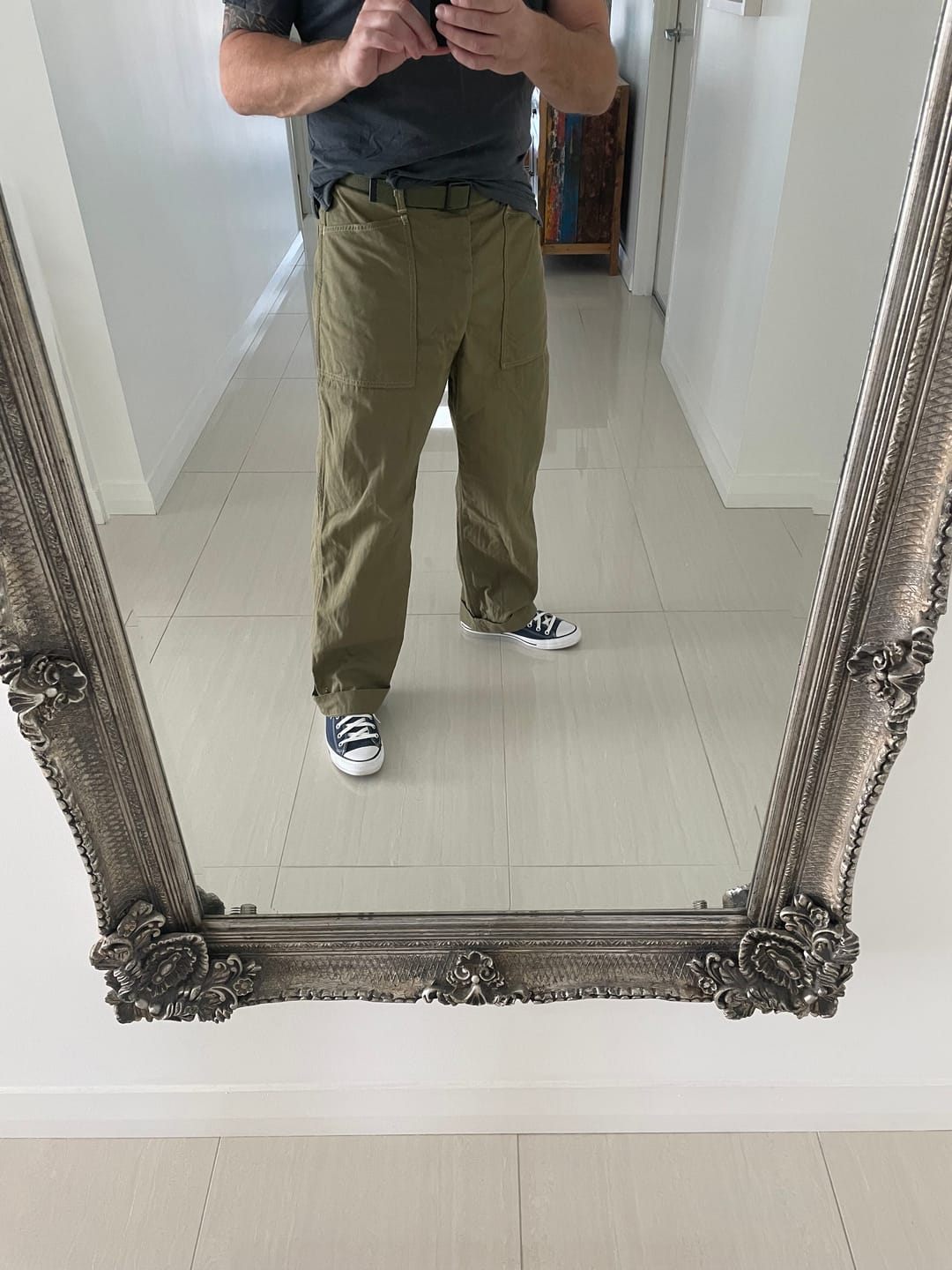Customer photo review of USMC P-41 HBT Utility Fatigue Trousers