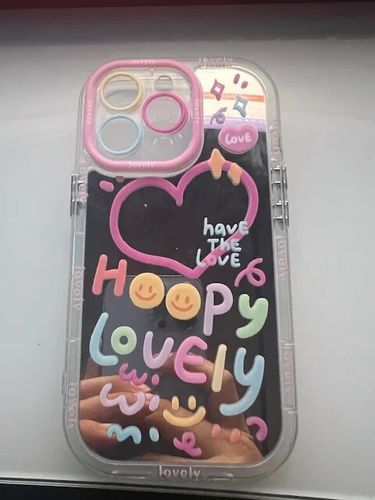 Customer photo review of Lovely Girl Heart Mirror iPhone Case