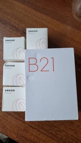 Customer photo review of B21 2 Inch Label Maker Machine with Tape - Efficient Labeling Solution
