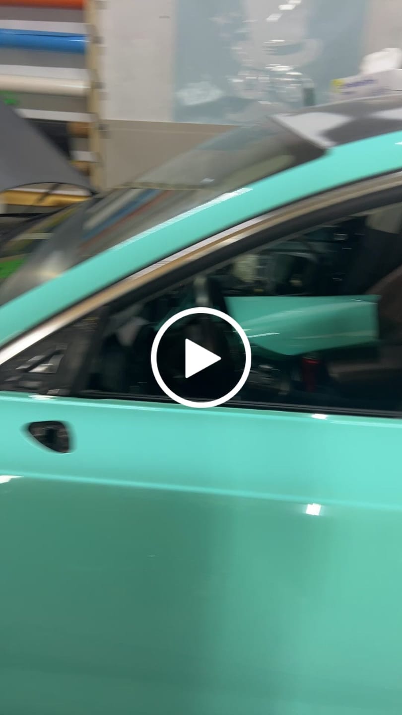 Customer video review of High Glossy Tiffany Vinyl Wrap