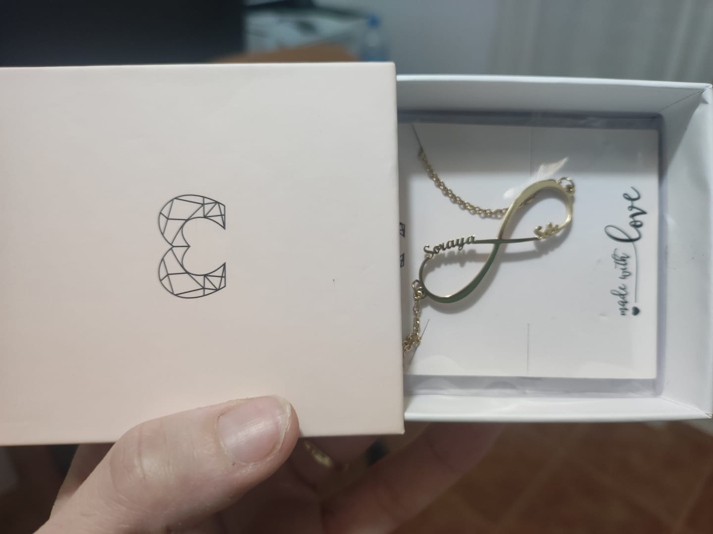 Customer photo review of Pulsera Infinito ~ Personalizable