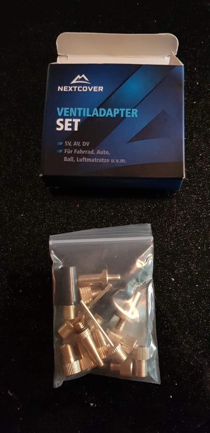Customer photo review of Fahrradventil Adapter Set - immer das passende Ventil!