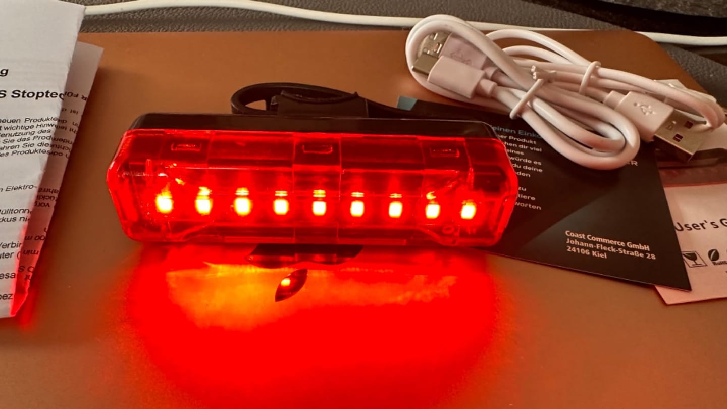Customer photo review of Fahrradlicht Set LightPro - mit LightSense Sensor