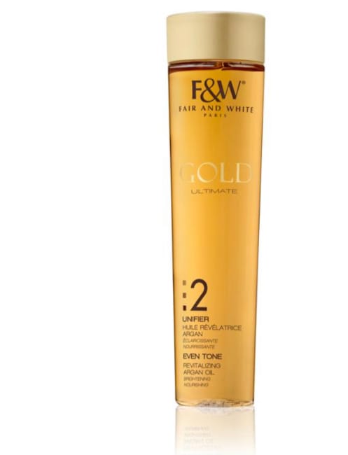 Customer photo review of Fair & White Gold Revitalizing Argan Oil - Nourishes Skin - 200ml / 6.76 fl oz