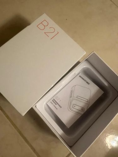 Customer photo review of B21 2 Inch Label Maker Machine with Tape - Efficient Labeling Solution