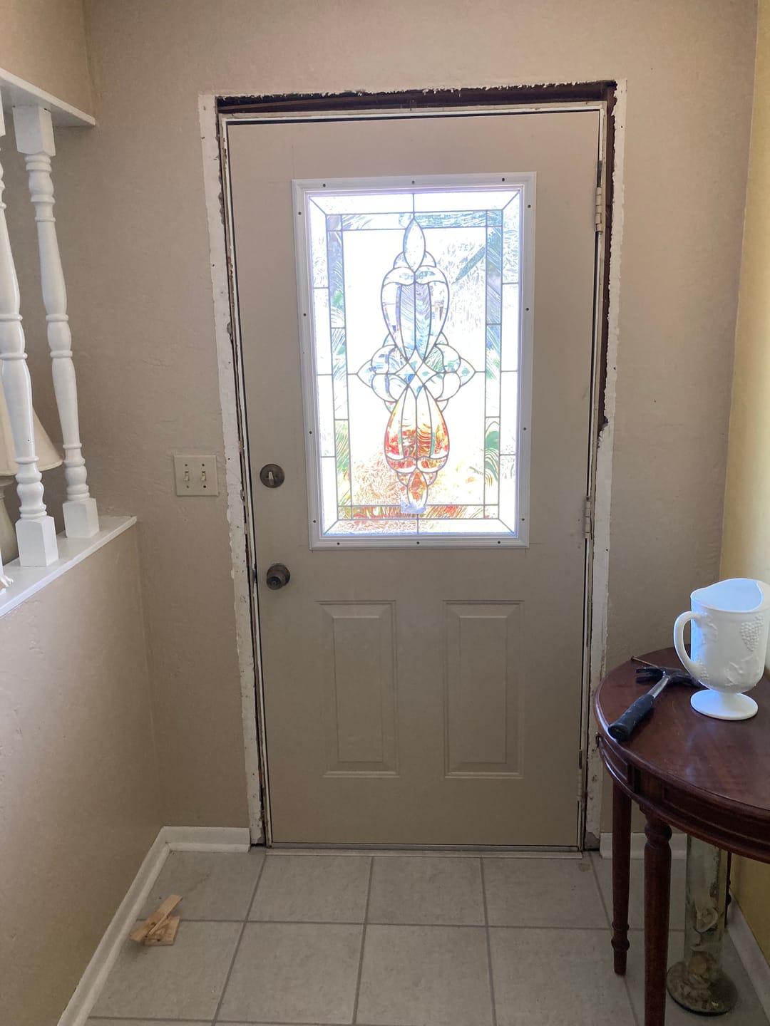 Customer photo review of Wexford Glass and Frame Kit (Half Lite 24" x 38" Frame Size)