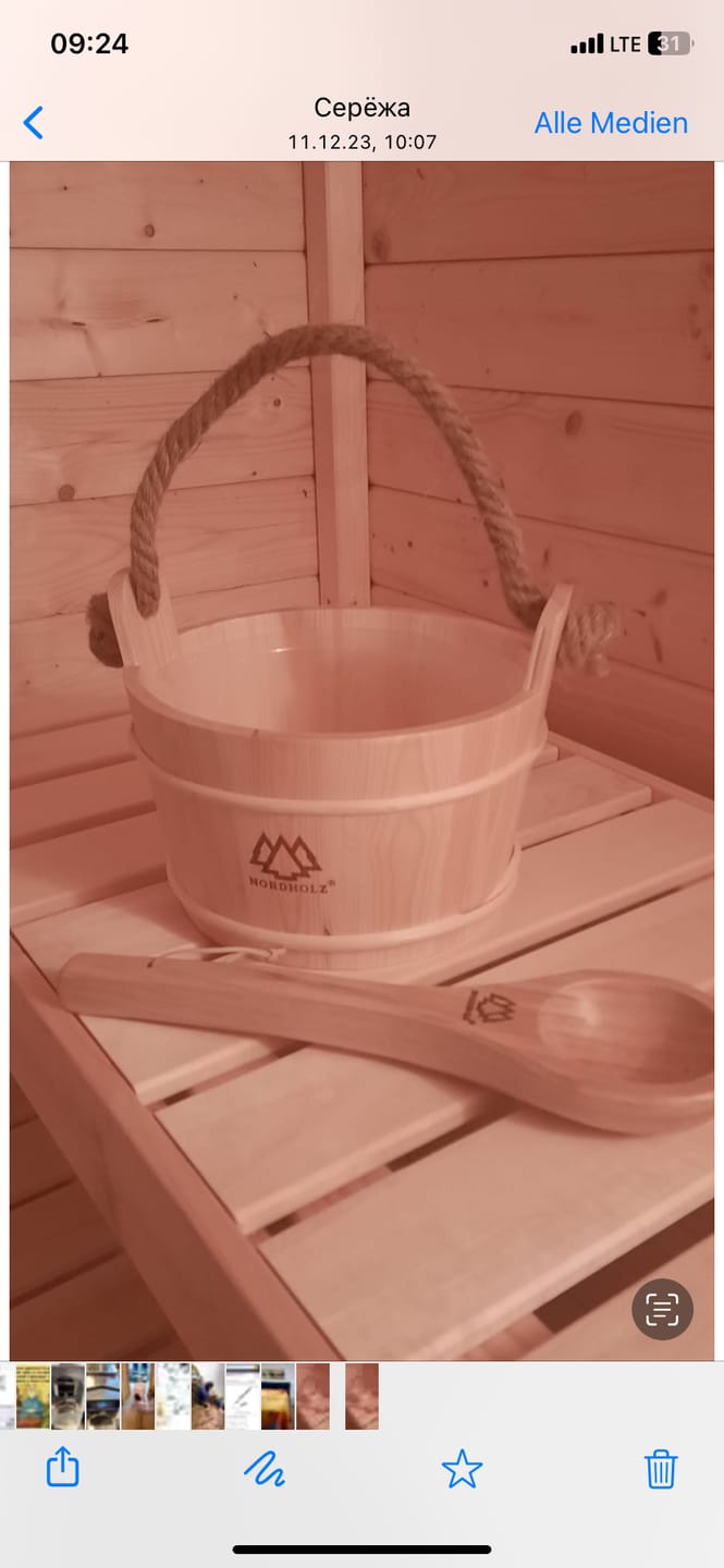 Customer photo review of Sauna Eimer (Eimer, Kelle)