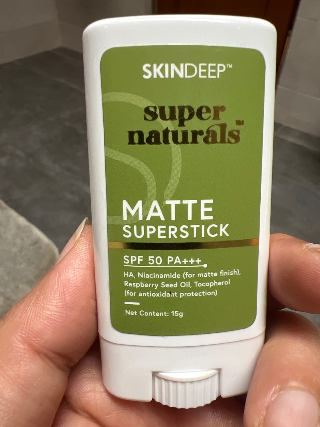 Customer photo review of MATTE SUPERSTICK - SPF 50 PA+++