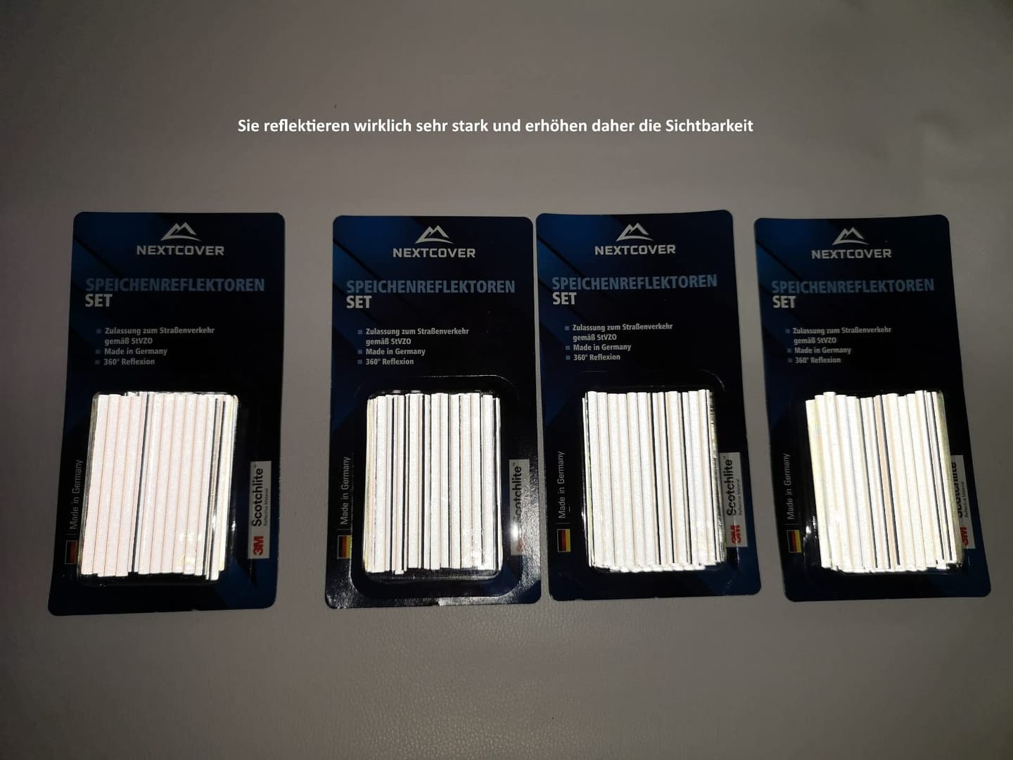 Customer photo review of Speichenreflektoren - Patentierte 360° Sichtbarkeit