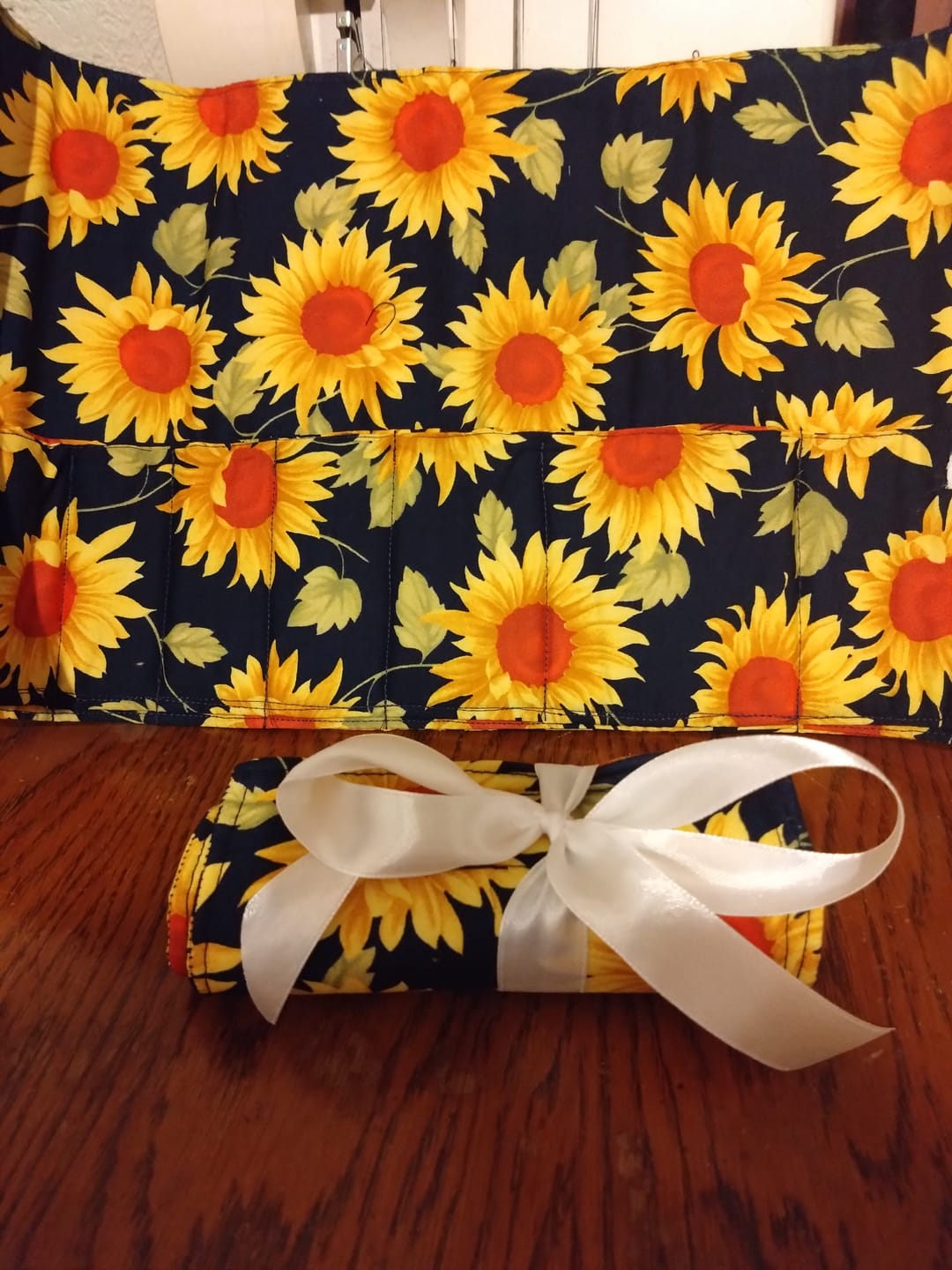Customer photo review of Sunflowers Rose & Hubble Cotton Poplin Fabric