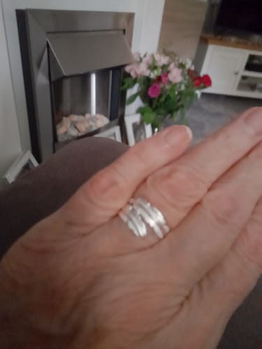 Customer photo review of Feather From An Angel Ring