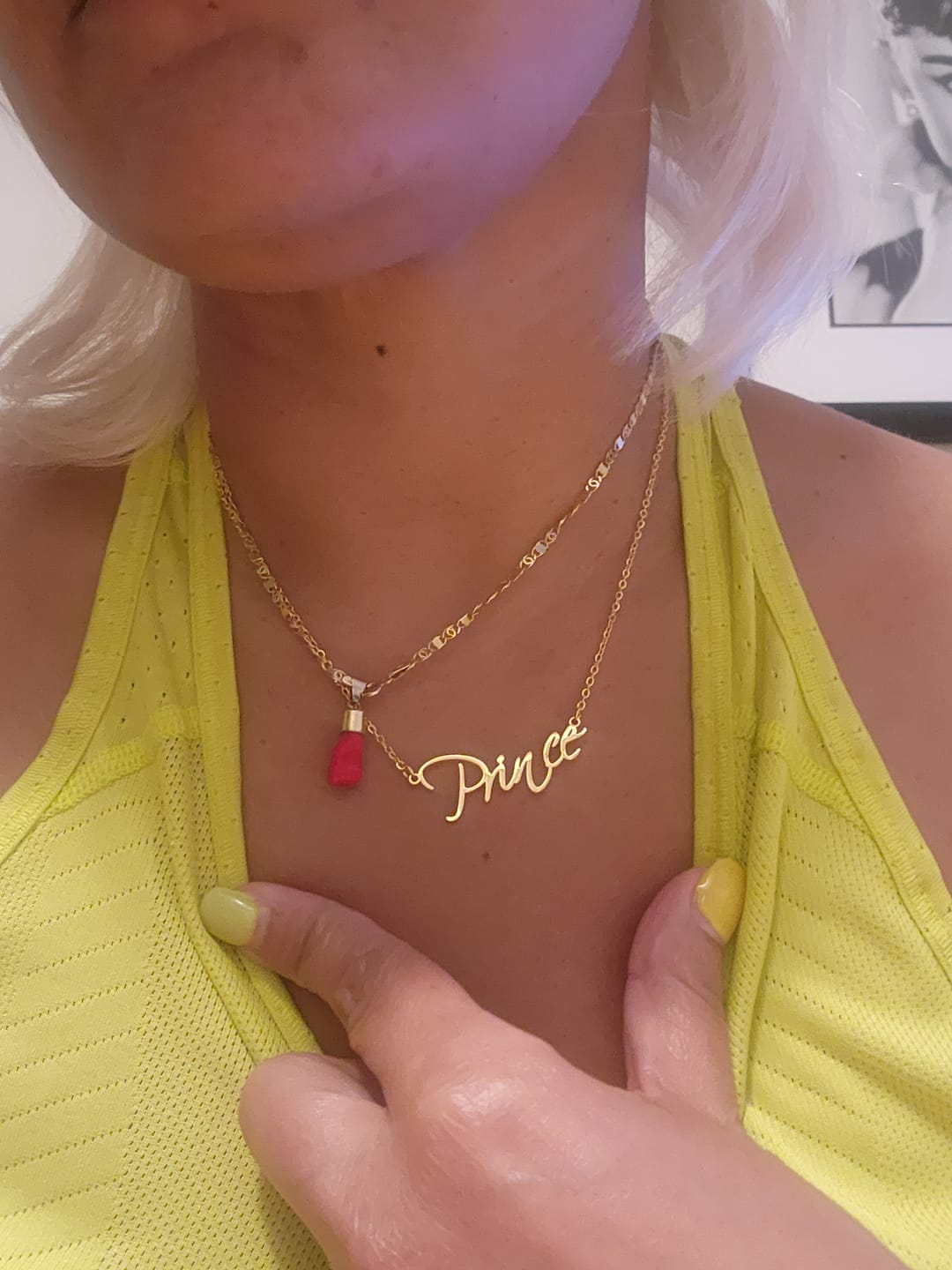 Customer photo review of Personalized Name Necklace