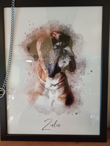 Customer photo review of Πορτραίτο Κατοικίδιου - Νερομπογιά