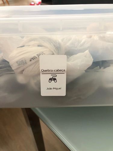 Customer photo review of B21 2 Inch Label Maker Machine with Tape - Efficient Labeling Solution