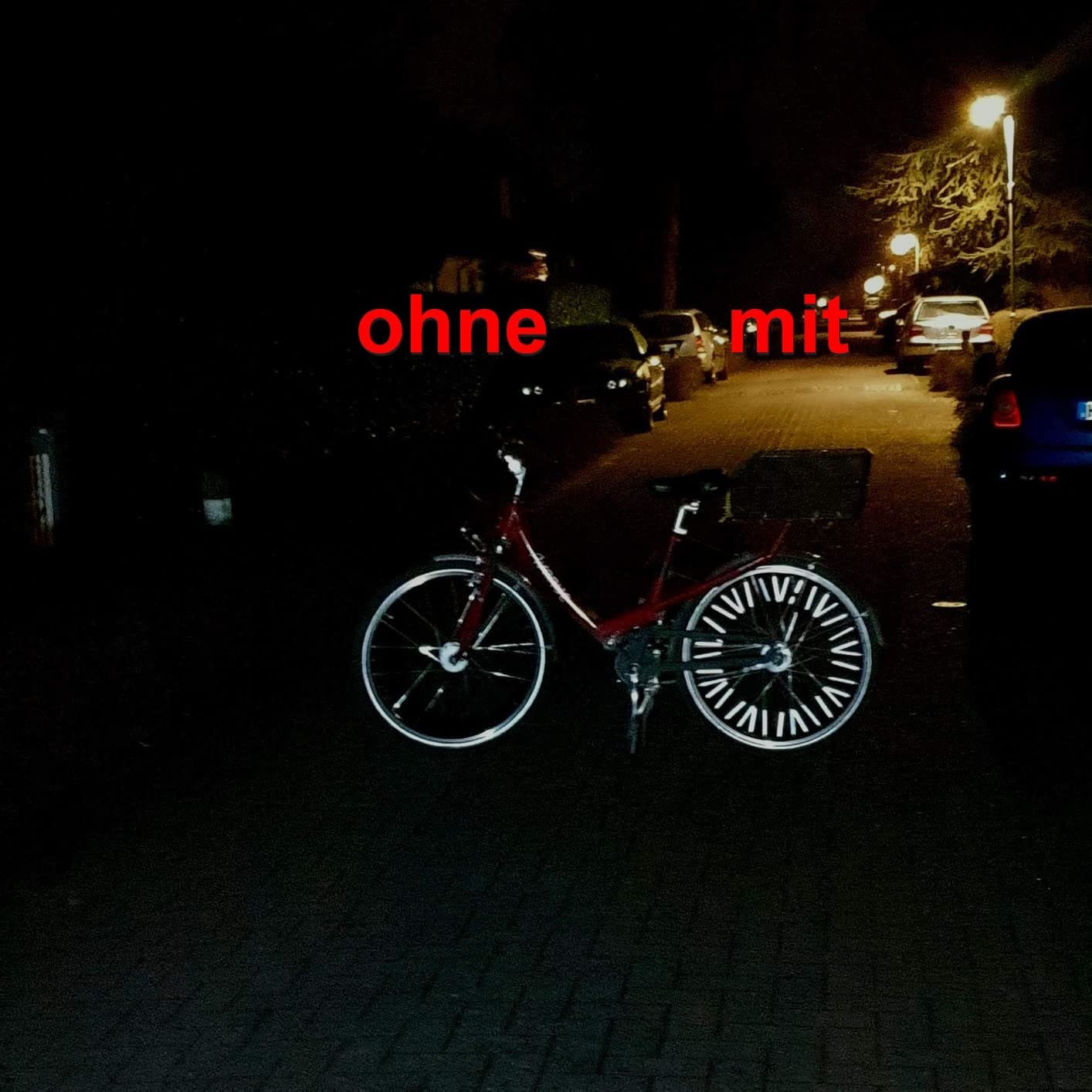 Customer photo review of Speichenreflektoren - Patentierte 360° Sichtbarkeit