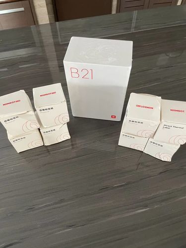 Customer photo review of B21 2 Inch Label Maker Machine with Tape - Efficient Labeling Solution