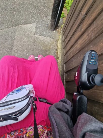 Customer photo review of Lightweight Electric Wheelchair Freedom Elite ST