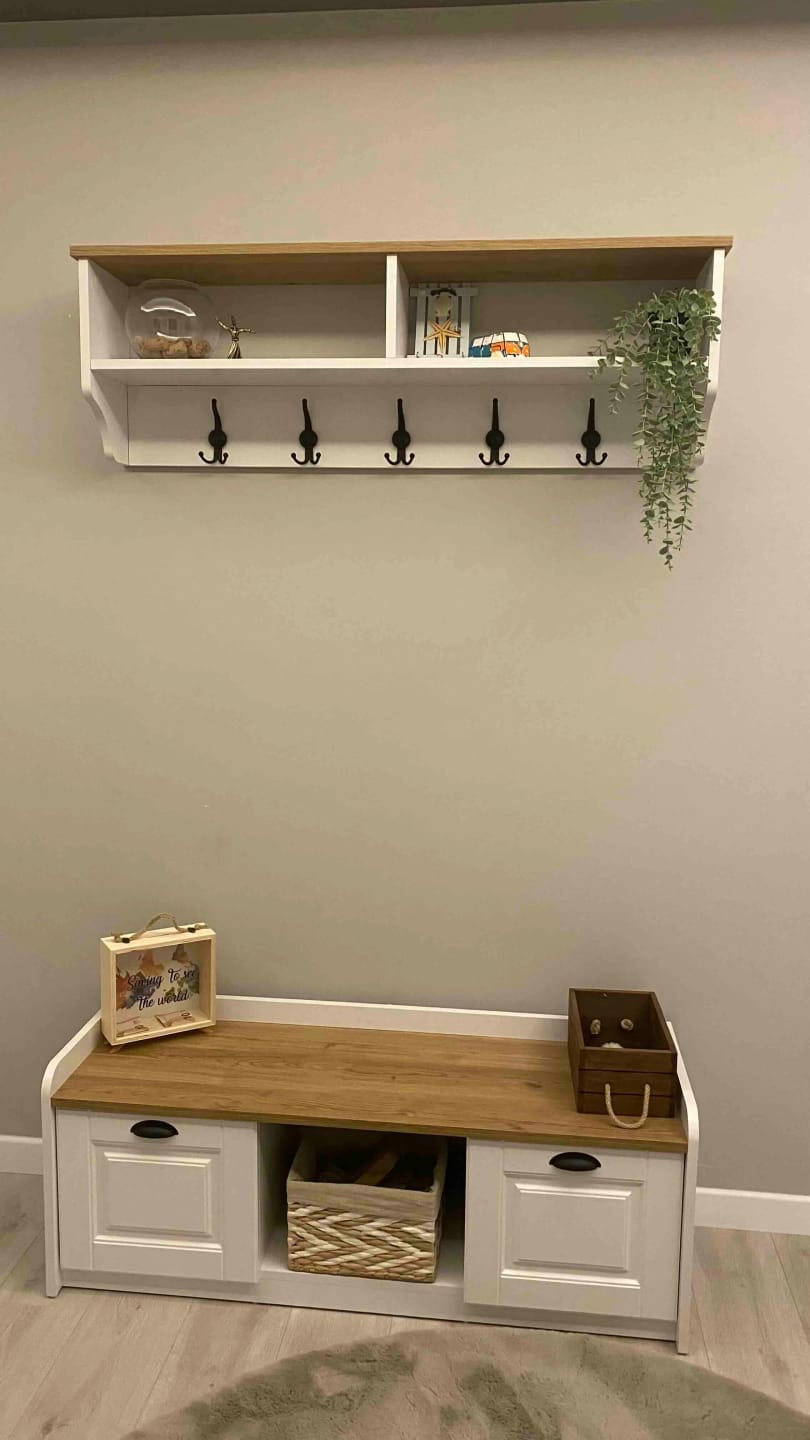 Customer photo review of Rani P2 Modern Portmanto Ayakkabılık ve Duvar Askısı Vestiyer M1 Renk: Beyaz - S. Ceviz
