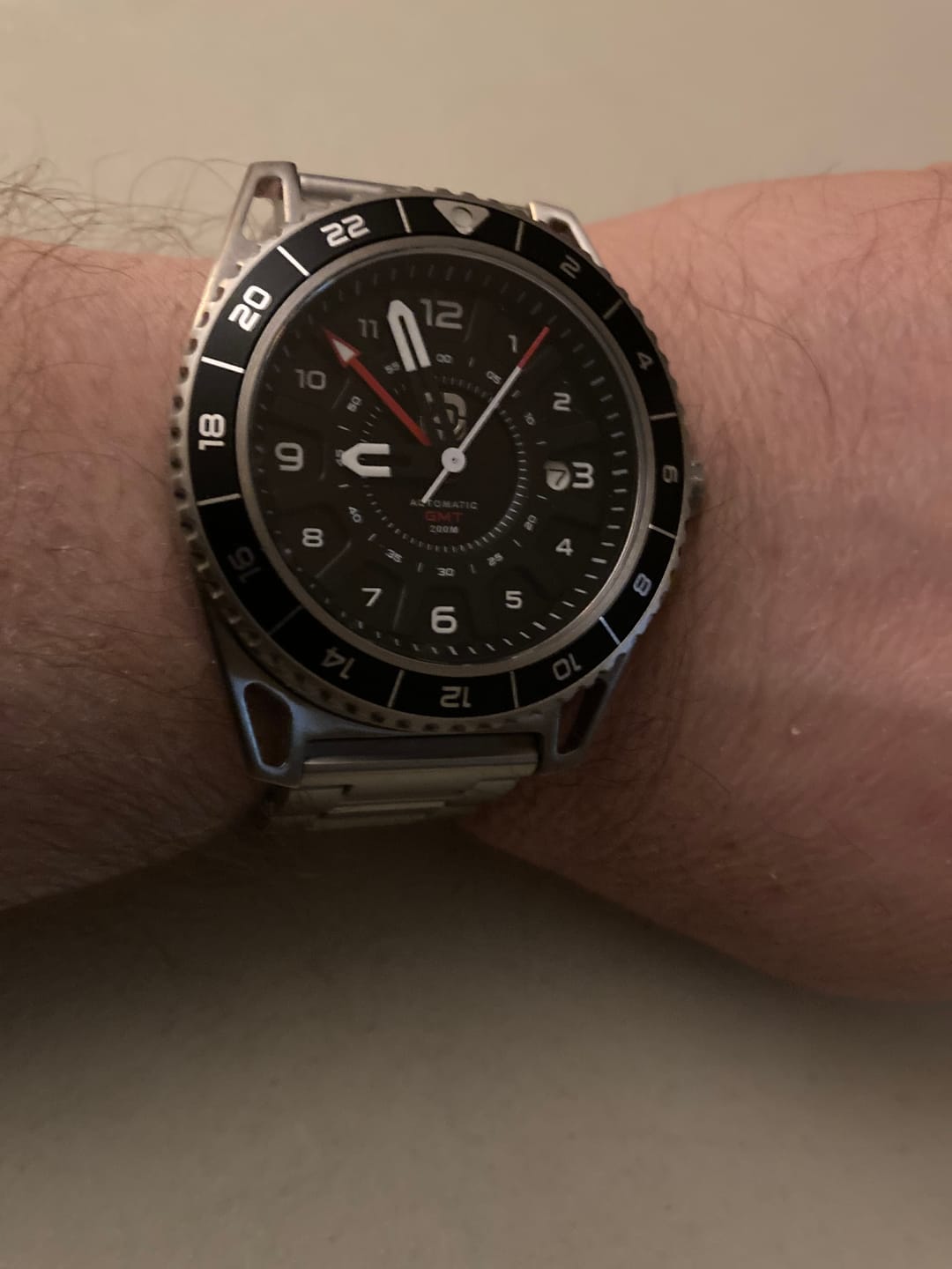 Customer photo review of GMT-01 - AUTOMATIC GMT WATCH WITH METAL BRACELET