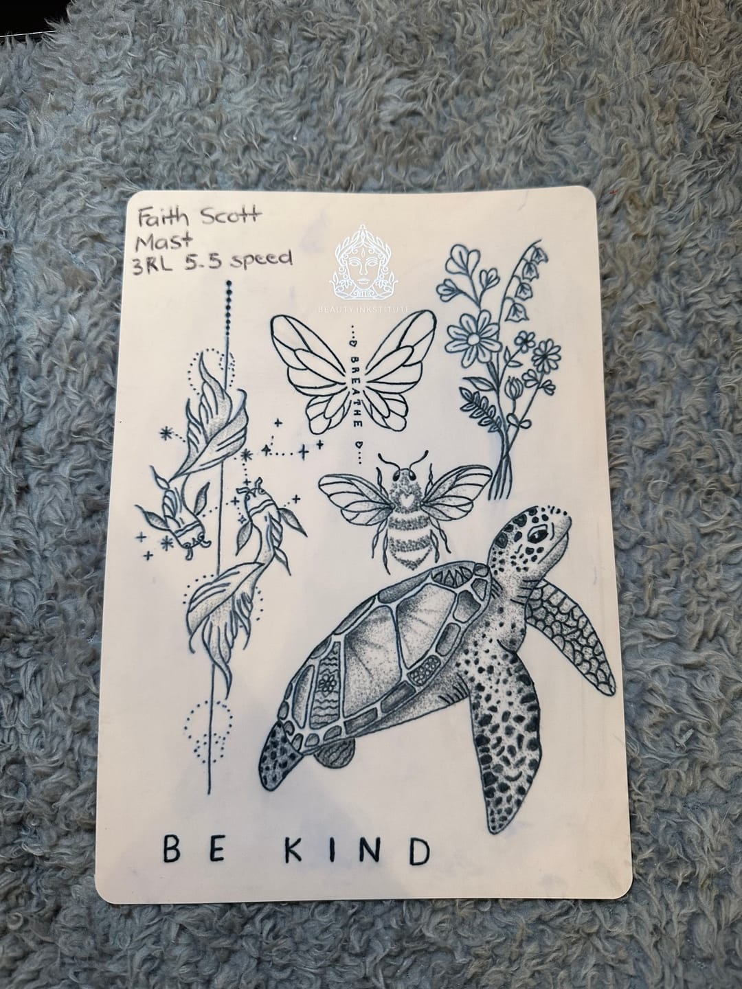 Customer photo review of PMU Online Course for Tiny Tattoos