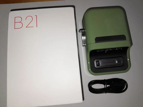 Customer photo review of B21 2 Inch Label Maker Machine with Tape - Efficient Labeling Solution