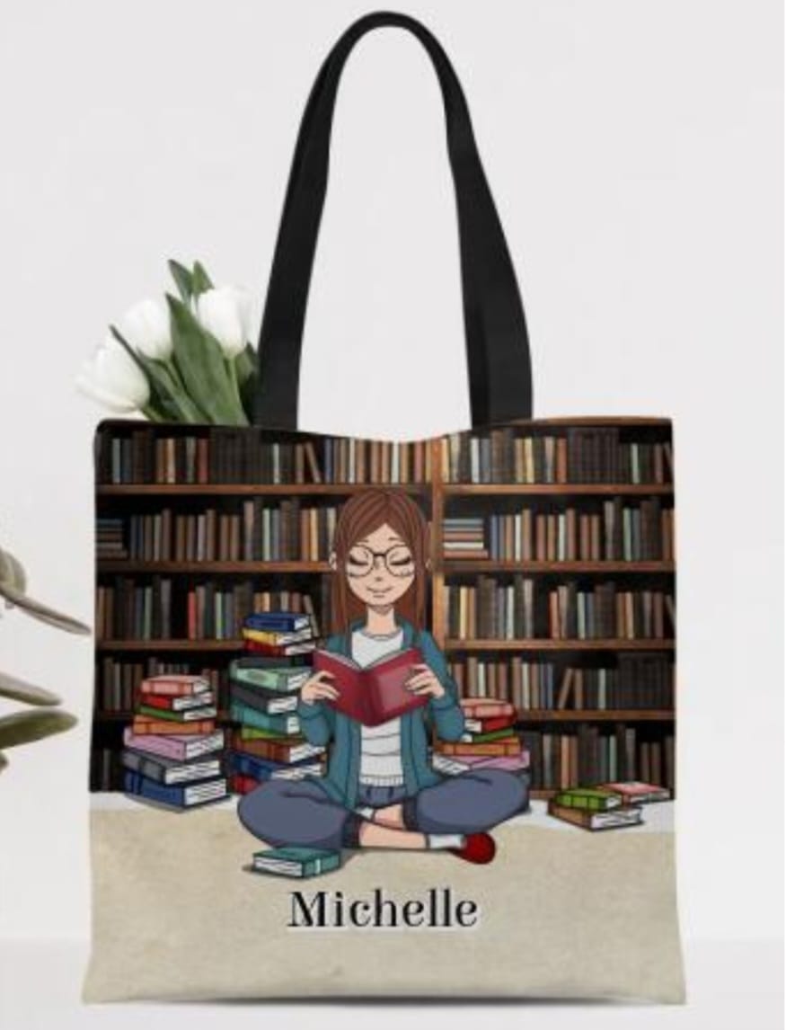 Customer photo review of Büchermädchen - Individuelle Tragetasche