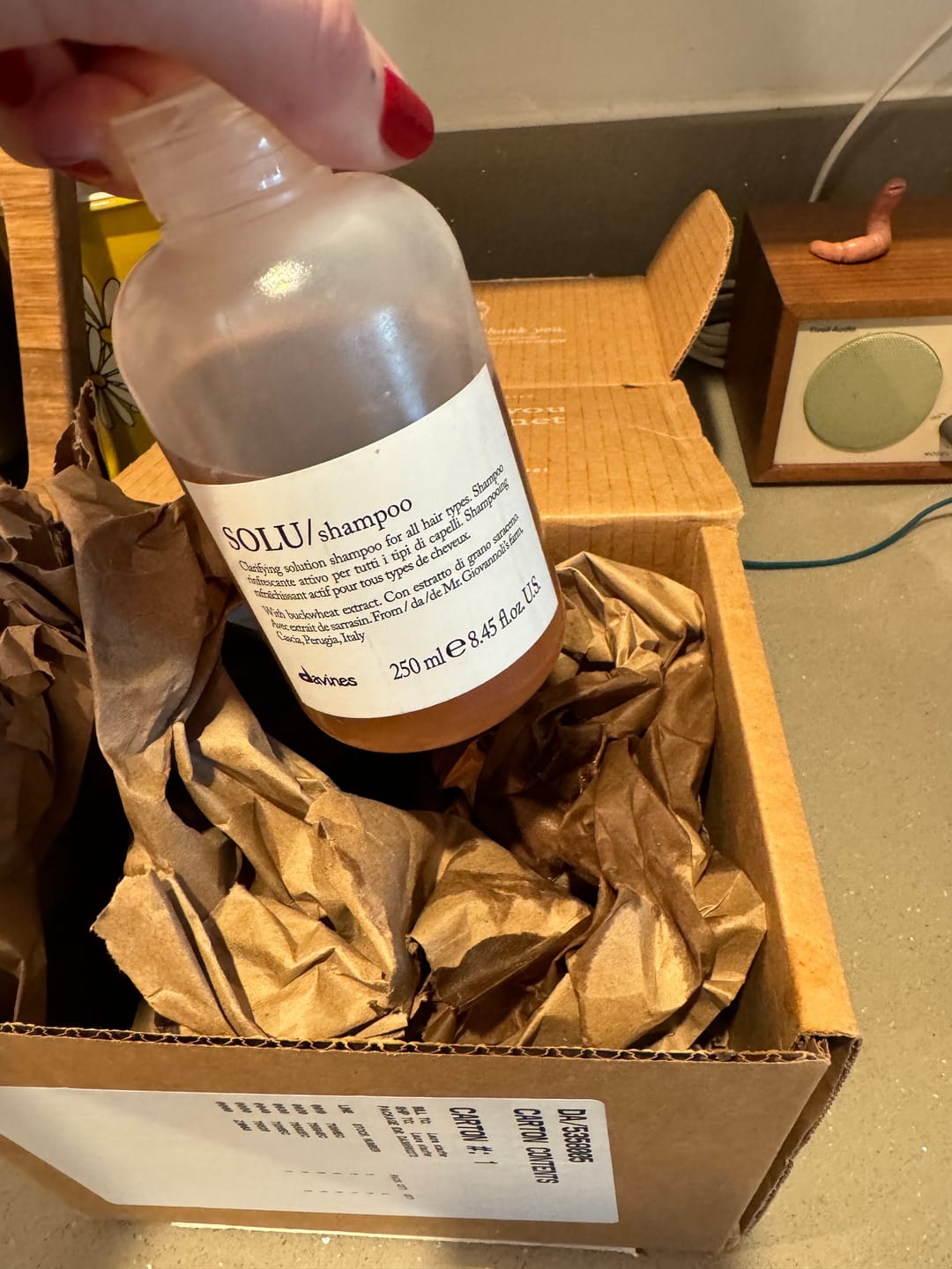 Customer photo review of SOLU Shampoo