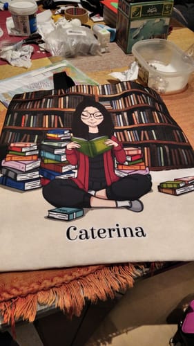 Customer photo review of Tipa da libri - Borsa shopper personalizzata