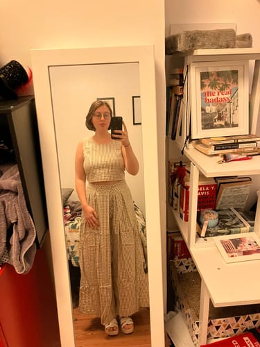 Customer photo review of Frida Pants | Tawny Chex