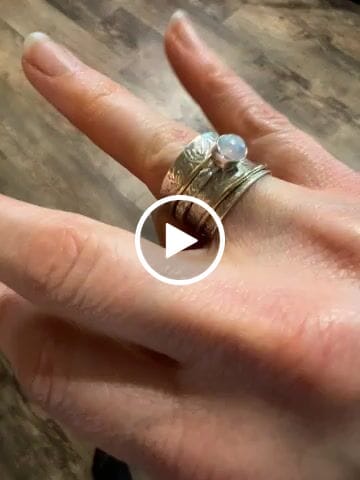 Customer video review of Moonstone Spinner Ring