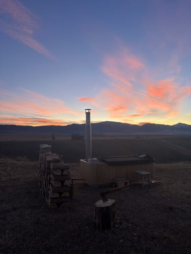 Customer photo review of Wood Burning Hot Tub