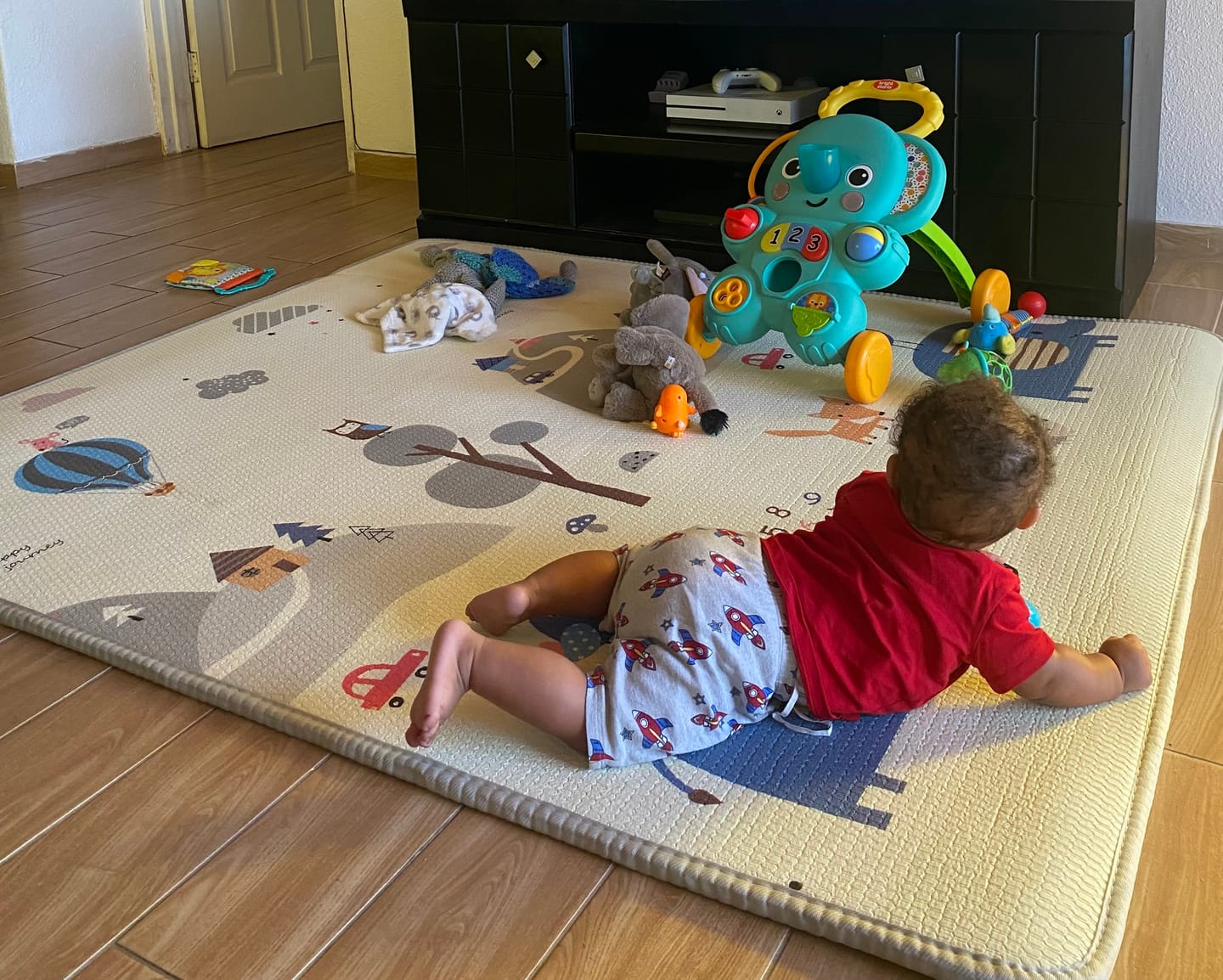 Customer photo review of Woodlands and Car Track play mat (150cm x 180cm x 2cm)