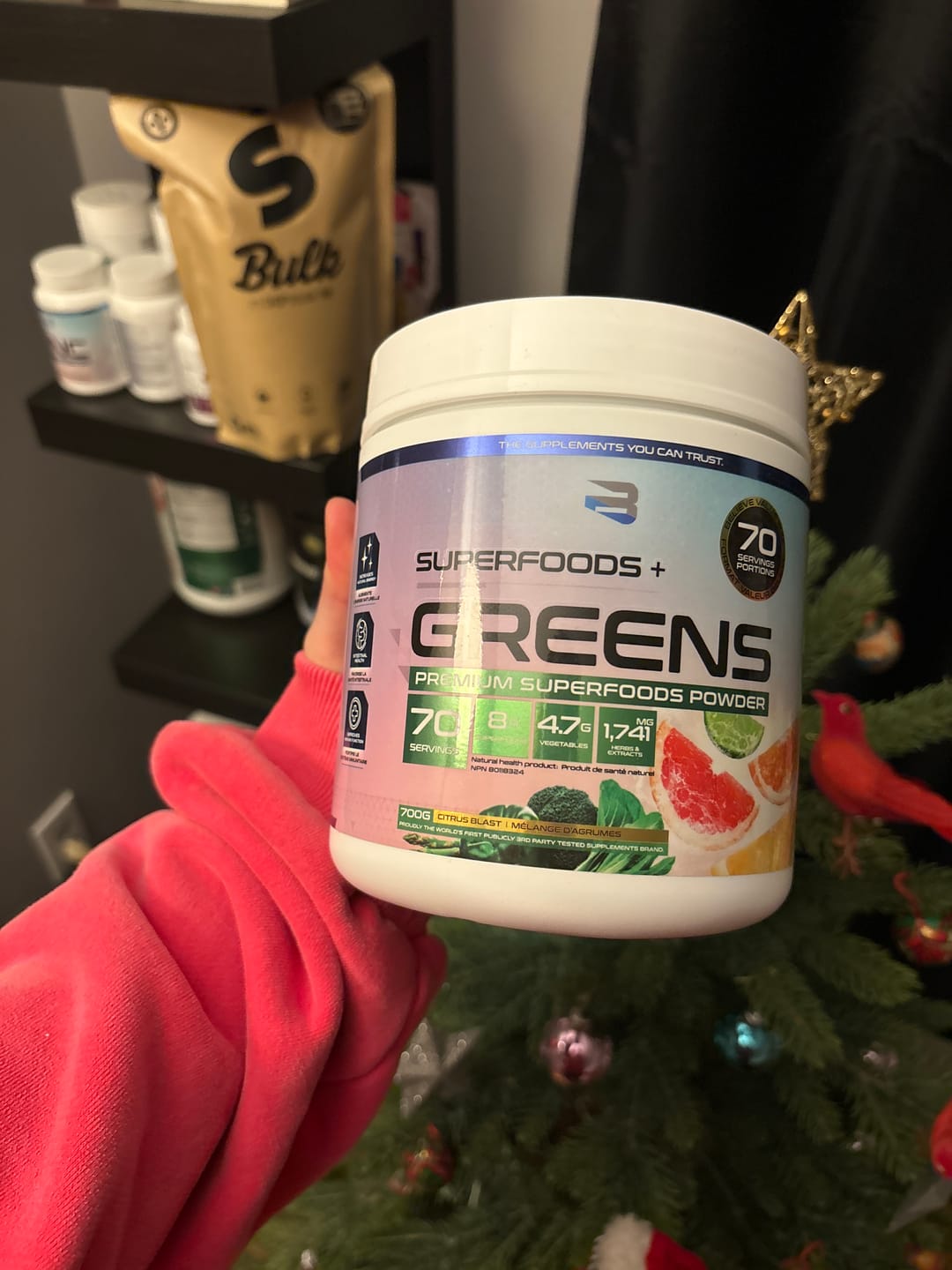 Customer photo review of Believe Supplements - Superfoods + Greens 70 portions - 700g